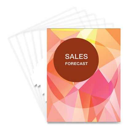 Pet Ultra Clear Binding Covers, 5 Mil Plastic, Square Corners, 11 X 8.5, Gloss Clear, 100/pack