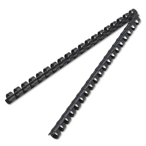 Plastic Comb Bindings For 11 X 8.5 Documents, 19 Rings, 0.5" (90-sheet) Capacity, Navy Blue, 100/pack