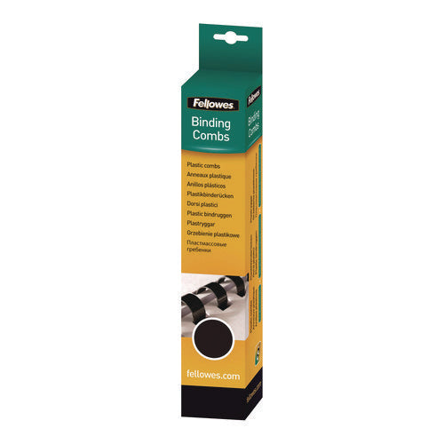 Plastic Comb Bindings For 11 X 8.5 Documents, 19 Rings, 0.25" (20-sheet) Capacity, Navy Blue, 100/pack