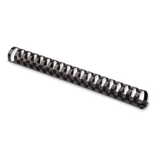 Plastic Comb Bindings For 11 X 8.5 Documents, 19 Rings, 0.75" (150-sheet) Capacity, Black, 25/pack