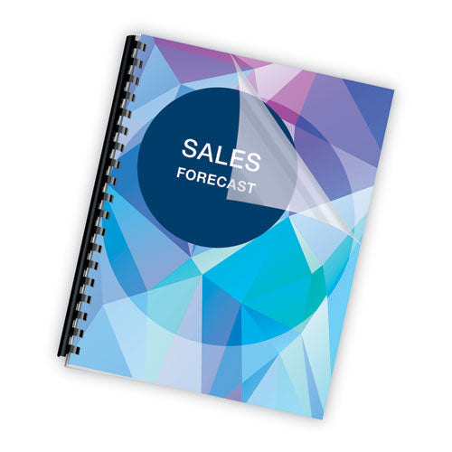 Plastic Comb Bindings For 11 X 8.5 Documents, 19 Rings, 0.75" (150-sheet) Capacity, Black, 25/pack