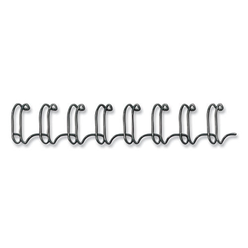 Wire Bindings For 11 X 8.5 Documents, 32 Rings, 0.25" (35-sheet) Capacity, Black, 25/pack