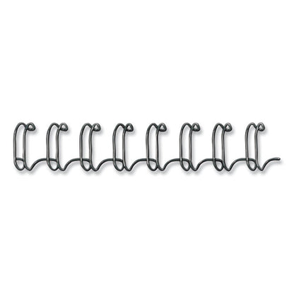 Wire Bindings For 11 X 8.5 Documents, 32 Rings, 0.25" (35-sheet) Capacity, Black, 25/pack