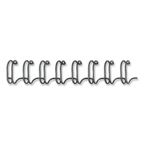 Wire Bindings For 11 X 8.5 Documents, 32 Rings, 0.38" (80-sheet) Capacity, Black, 25/pack