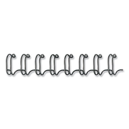 Wire Bindings For 11 X 8.5 Documents, 32 Rings, 0.38" (80-sheet) Capacity, Black, 25/pack