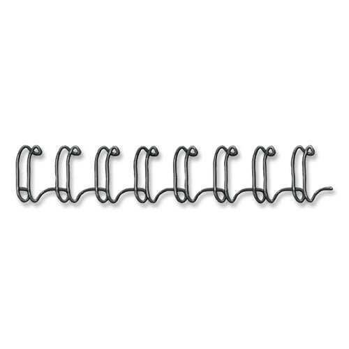Wire Bindings For 11 X 8.5 Documents, 32 Rings, 0.31" (50-sheet) Capacity, Black, 25/pack