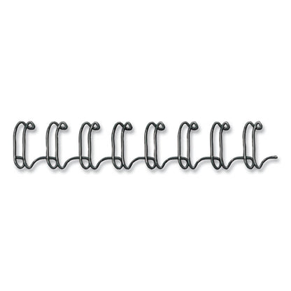Wire Bindings For 11 X 8.5 Documents, 32 Rings, 0.31" (50-sheet) Capacity, Black, 25/pack