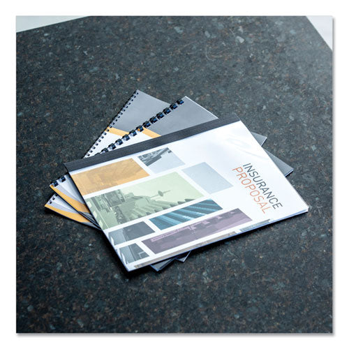 Wire Bindings For 11 X 8.5 Documents, 32 Rings, 0.31" (50-sheet) Capacity, Black, 25/pack