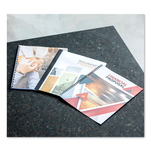 Wire Bindings For 11 X 8.5 Documents, 32 Rings, 0.31" (50-sheet) Capacity, Black, 25/pack