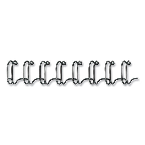 Wire Bindings For 11 X 8.5 Documents, 32 Rings, 0.5" (100-sheet) Capacity, Black, 25/pack
