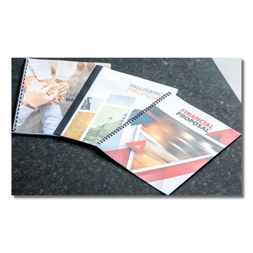 Wire Bindings For 11 X 8.5 Documents, 32 Rings, 0.56" (130-sheet) Capacity, Black, 25/pack