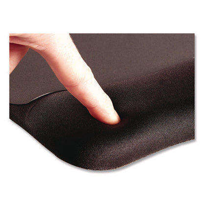 Memory Foam Mouse Pad With Wrist Rest, 7.93 X 9.25, Black