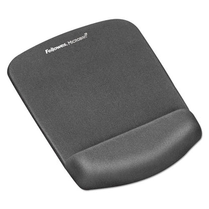 Plushtouch Mouse Pad With Wrist Rest, 7.25 X 9.38, Graphite