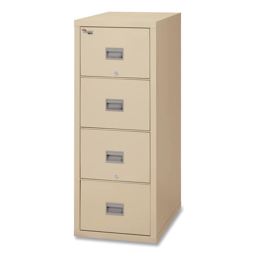 Patriot By Fireking Insulated Fire File, 1-hour Fire Protection, 4 Legal/letter File Drawers, Parchment, 17.75 X 25 X 52.75