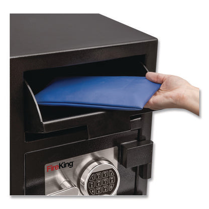 Depository Security Safe, 0.95 Cu Ft, 14 X 15.5 X 20, Black