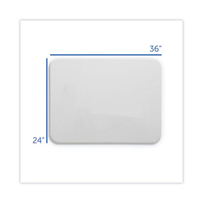 Magnetic Dry Erase Board, 36" X 24", White Surface