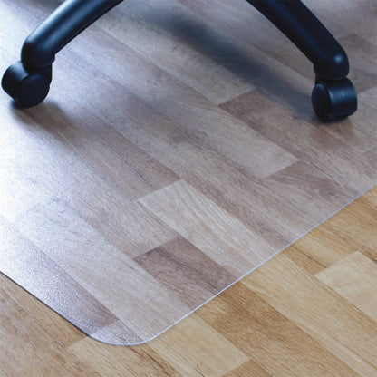 Cleartex Advantagemat Phthalate Free Pvc Chair Mat For Hard Floors, 53" W X 45" L, Clear
