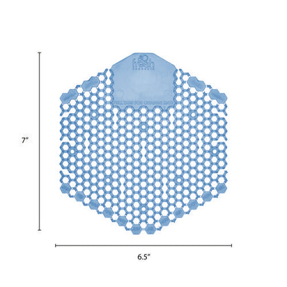 Wave 3d Urinal Deodorizer, Cotton Blossom Scent, Blue, 10/box, 6 Boxes/carton