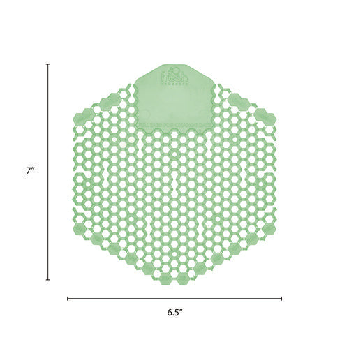 Wave 3d Urinal Deodorizer, Cucumber Melon Scent, Green, 10/box