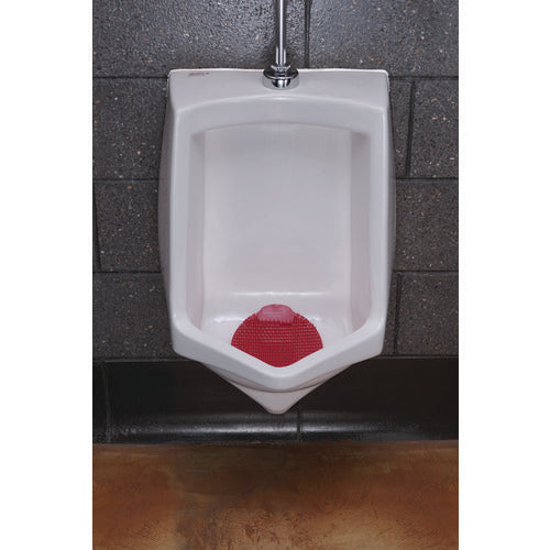 Slant7 With Terminator Urinal Screen, Forest Scent, Red, 5/box