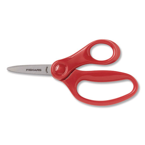 Classpack Scissors Caddy, Pointed Tip, 5" Long, 1.6" Cut Length, Straight Asst Color Handles: Blue/green/lt Blue/red, 24/set