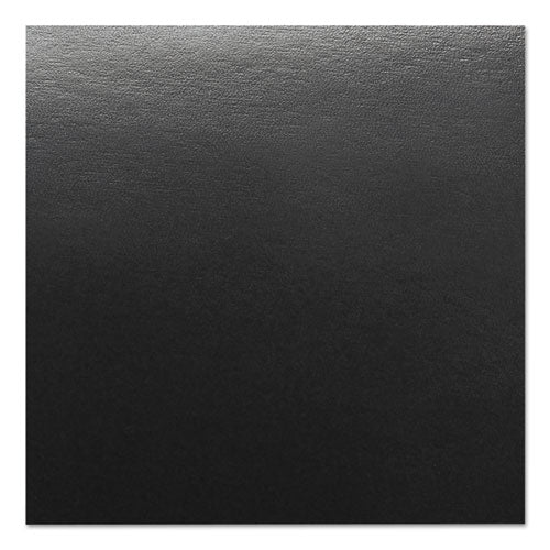 Leather-look Presentation Covers For Binding Systems, Paper, Round Corners, 11.25 X 8.75, Black, 50 Sets/pack