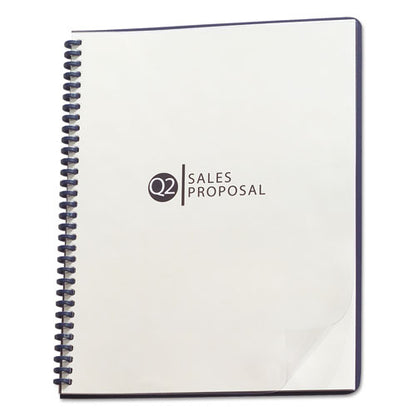 Proclick Pre-punched Cover, Plastic, Square Corners, 11.75 X 8.5, Clear, 25/pack