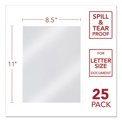 Design View Poly Presentation Covers For Binding Systems, Plastic, Square Corners, 11 X 8.5, Frost, 25/pack