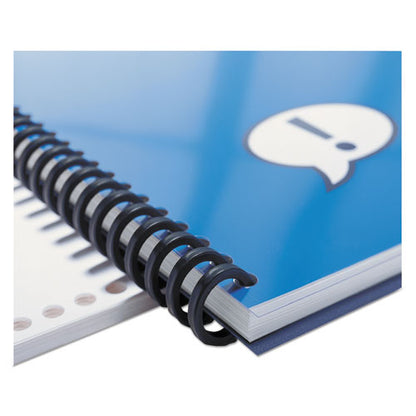 Proclick Easy Edit Spines For 11 X 8.5 Documents, 32 Rings, 0.63" (110-sheet) Capacity, Black, 100/box
