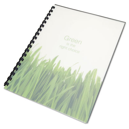 100% Recycled Poly Binding Cover, Plastic, Square Corners, 11 X 8.5, Frost, 25/pack