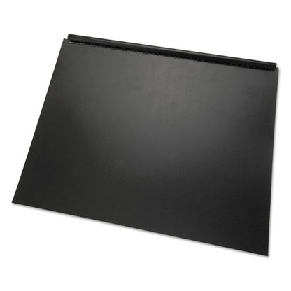 100% Recycled Poly Binding Cover, Plastic, Square Corners, 11 X 8.5, Black, 25/pack