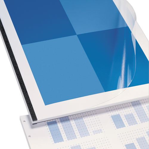 Velobind Clear View Pre-punched Presentation Covers, Plastic, Square Corners, 11 X 8.5, Clear, 25/pack