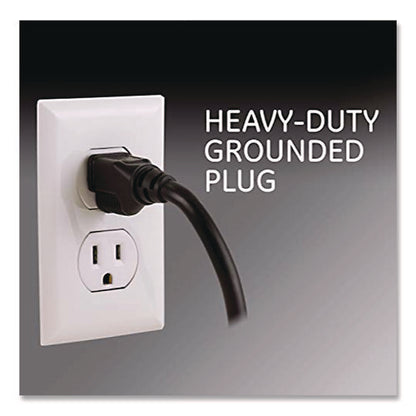Heavy Duty Power Strip, 6 Outlets, 3 Ft Cord, Black