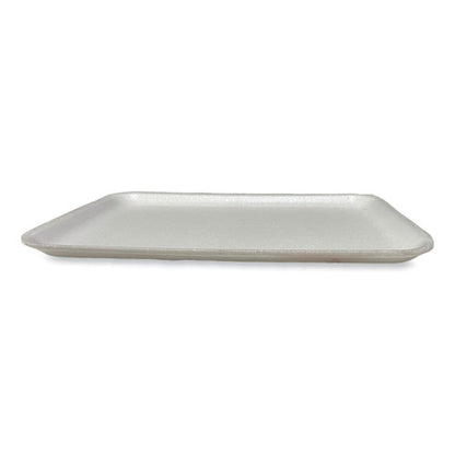 Meat Trays, 13.81 X 9.25 X 0.71, White, Foam, 100/carton