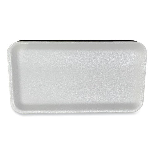 Meat Trays, #10s, 10.93 X 5.75 X 0.63, White, Foam, 500/carton