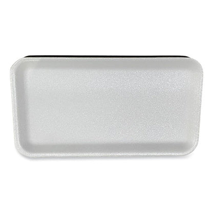 Meat Trays, #10s, 10.93 X 5.75 X 0.63, White, Foam, 500/carton