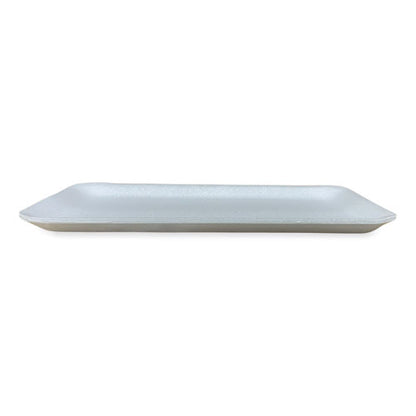 Meat Trays, #10s, 10.93 X 5.75 X 0.63, White, Foam, 500/carton