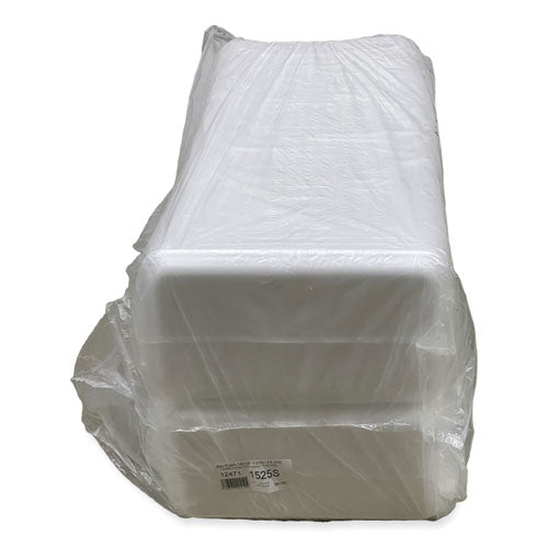 Meat Trays, #1525, 14.5 X 8 X 0.75, White, Foam, 250/carton