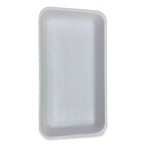 Meat Trays, #15p, 14.44 X 7.88 X 1.37, White, Foam, 200/carton