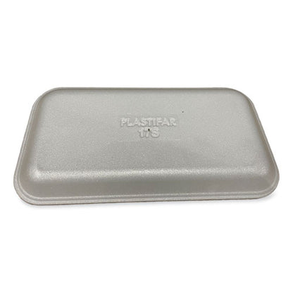 Meat Trays, #17s, 8.5 X 4.69 X 0.64, White, Foam, 500/carton