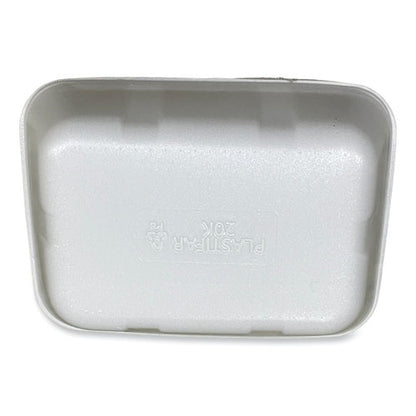 Meat Trays, #20k, 12 X 8.7 X 2.45, White, Foam, 125/carton