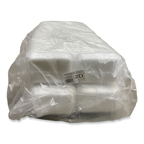 Meat Trays, #2d, 8.56 X 6.1 X 1.2, White, Foam, 500/carton