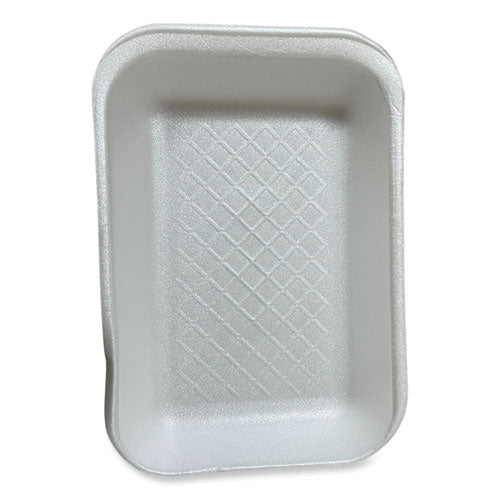 Meat Trays, #2d, 8.56 X 6.1 X 1.2, White, Foam, 500/carton