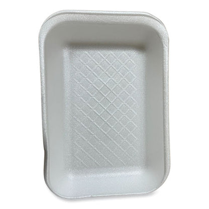 Meat Trays, #2d, 8.56 X 6.1 X 1.2, White, Foam, 500/carton