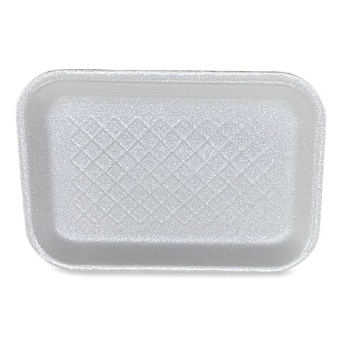 Meat Trays, #2s, 8.5 X 6 X 0.7, White, Foam, 500/carton