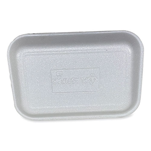Meat Trays, #2s, 8.5 X 6 X 0.7, White, Foam, 500/carton