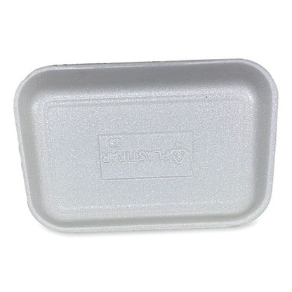 Meat Trays, #2s, 8.5 X 6 X 0.7, White, Foam, 500/carton