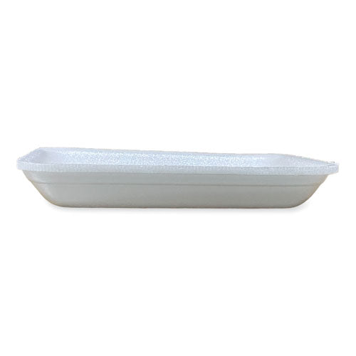 Meat Trays, #3p, 8.7 X 6.6 X 1.1, White, Foam, 400/carton
