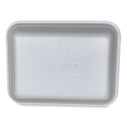 Meat Trays, #3p, 8.7 X 6.6 X 1.1, White, Foam, 400/carton