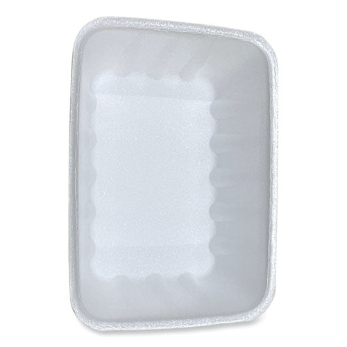 Meat Trays, #42k, 8.75 X 6.32 X 2.25, White, Foam, 252/carton